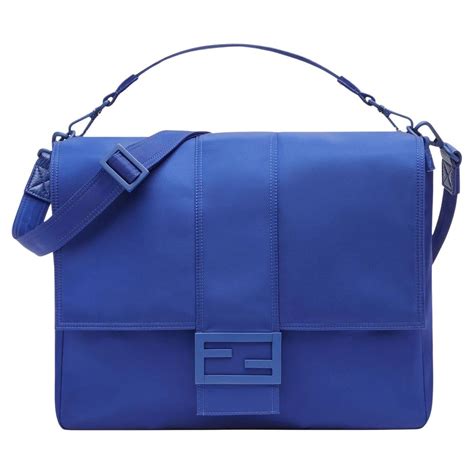 fendi blue baguette